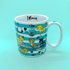 Caneca de Porcelana 330ml - Love My Cat