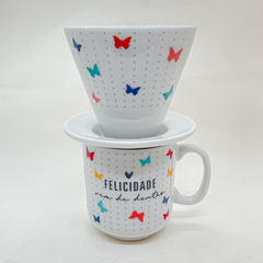 Conjunto Caneca 280ml + Filtro de Porcelana - comprar online