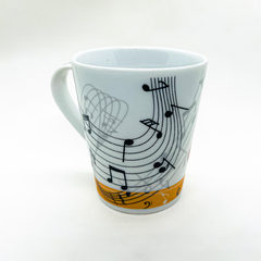 Caneca Porcelana 200ml - Música na internet