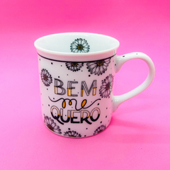 Caneca Porcelana 350ml - Bem Me Quero