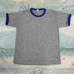 Art. 113.A Remera gris con vivo color Niño - comprar online