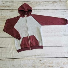 Art. 124 Campera Gris Manga Rangla bordo - comprar online