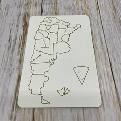 Art. M251 Mapa Argentina Encastrable
