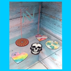 Art. M219 Porta Sahumerio calavera pack x5 - comprar online