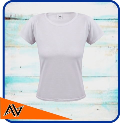 Remera discount blanca dama