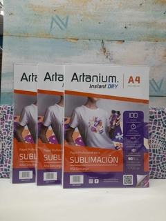 Art. U104 Hojas de sublimacion Artanium A4