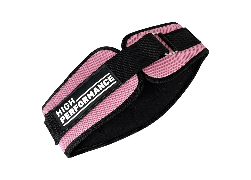Cinturón Faja Pesas Gym Crossfit Fuerza Lumbar Gimnasio Color Rosado