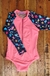 Wetsuit Infantil Fundo do mar e Rosa claro