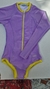 Wetsuit Infantil Lilás e Amarelo