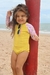 Wetsuit Infantil Lhama e Amarelo