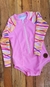 Wetsuit Infantil Listras e Rosa Claro