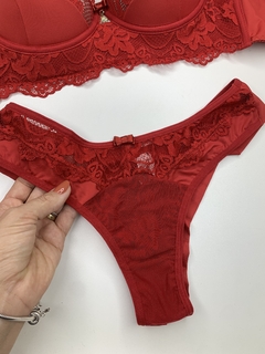 Conjunto vermelho super estruturado - loja online