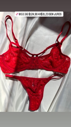 Conjunto tule vermelho - loja online