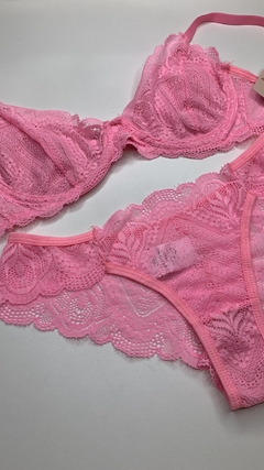 Conjunto Rosa de renda - Angel Lingerie