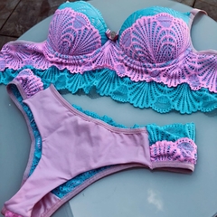 Conjunto rosa com bojo