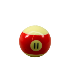 Borboleta para Estante de Pratos 8mm Fêmea Bola de Sinuca Onze (Pool Ball Nº11) Grande