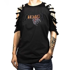 Camiseta HMC Feminina Oversize Custom Made (Tiger Mask)