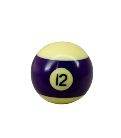 Borboleta para Estante de Pratos 8mm Fêmea Bola de Sinuca Doze (Pool Ball Nº12) Grande