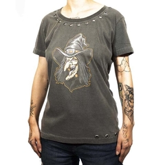 Camiseta HMC Feminina Oversize Custom Made (Witch Ride)