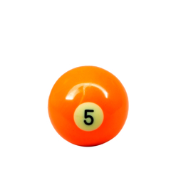 Borboleta para Estante de Pratos 8mm Fêmea Bola de Sinuca Cinco (Pool Ball Nº5) Pequena