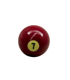 Borboleta para Estante de Pratos 8mm Fêmea Bola de Sinuca Sete (Pool Ball Nº7) Pequena