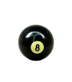 Borboleta para Estante de Pratos 8mm Fêmea Bola de Sinuca Oito (Pool Ball Nº8) Pequena