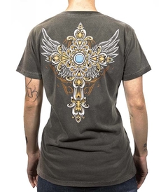 Camiseta HMC Feminina Custom Made (Wings Cross)