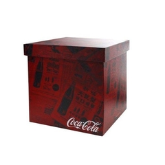 Kit com 5 Caixas Organizadores de MDF Coca-Cola Newspaper