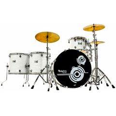 Bateria Dolphin Evolution (White Pearl) - Loja de Instrumentos Musicais em Curitiba | Hand & Made Music Shop