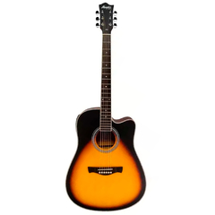 Violão Tagima Memphis Folk Aço Eletroacústico MW-20 EQ Cutway Sunburst Fosco