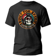 Camiseta HMC Premium (Built For Speed Skull) Rock Wear