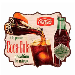 Placa de Decoração em MDF Coca-Cola (À La Pause)