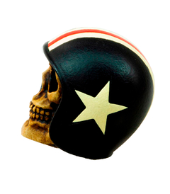 Borboleta para Estante de Prato Caveira Capacete (Rider Skull) 8mm Fêmea Headstyle