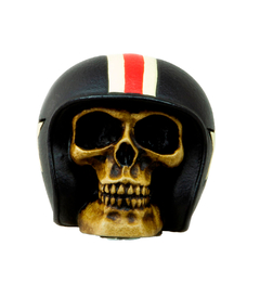 Borboleta para Estante de Prato Caveira Capacete (Rider Skull) 8mm Fêmea Headstyle