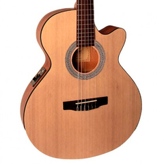 Violão Cort Jumbo Nylon Eletroacústico CEC 1 OP Natural Satin