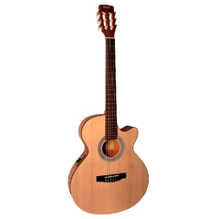 Violão Cort Jumbo Nylon Eletroacústico CEC 1 OP Natural Satin