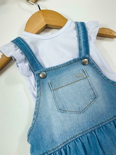 CONJ. SALOPETE JEANS - Mini Look