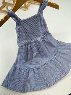 VESTIDO LISTRADO AZUL - Mini Look