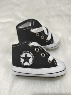 SAPATINHO ALL STAR PRETO ESTRELA C. A.