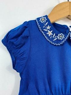 VESTIDO VISCOSE SARJADA BORDADO na internet