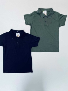 CAMISA GOLA POLO VERDE MILITAR