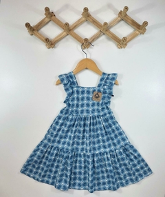 VESTIDO RAMOS AZUL - comprar online