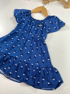 VESTIDO VISCOLINHO AZUL na internet