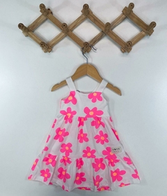 VESTIDO FLORES NEON