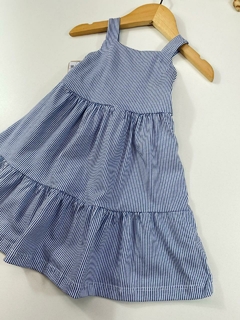 VESTIDO LISTRADO AZUL - Mini Look