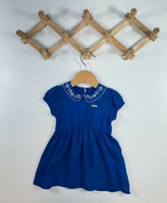 VESTIDO VISCOSE SARJADA BORDADO