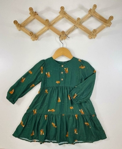 VESTIDO FLORESTA VERDE NINI VISCOSE - comprar online