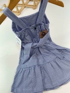 VESTIDO LISTRADO AZUL - comprar online