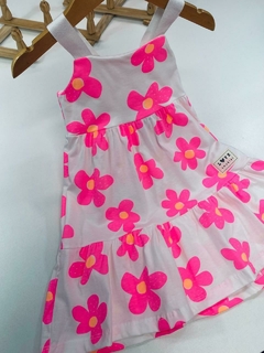 VESTIDO FLORIDO NEON - Mini Look