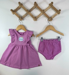 VESTIDO TEXTURIZADO FOFURA LILAS MALWEE